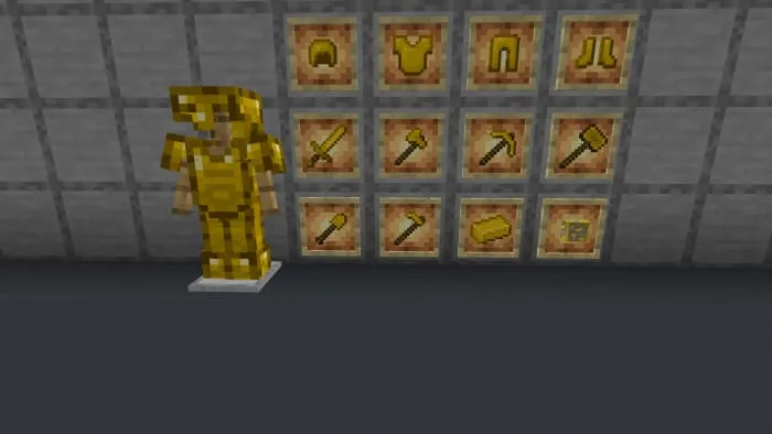 Янтарная броня и инструменты