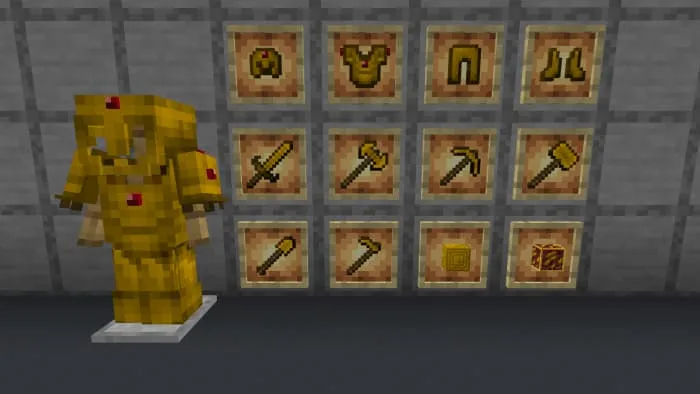 Апатитовая броня и инструменты в рамках