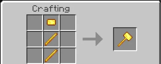 Крафт прокаченной лопаты