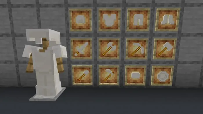 Кварцевая броня и инструменты в рамках