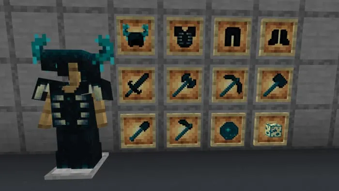 Броня и инструменты стража в рамках