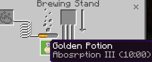 Эффект золотого зелья