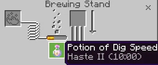 Эффект зелья спешки