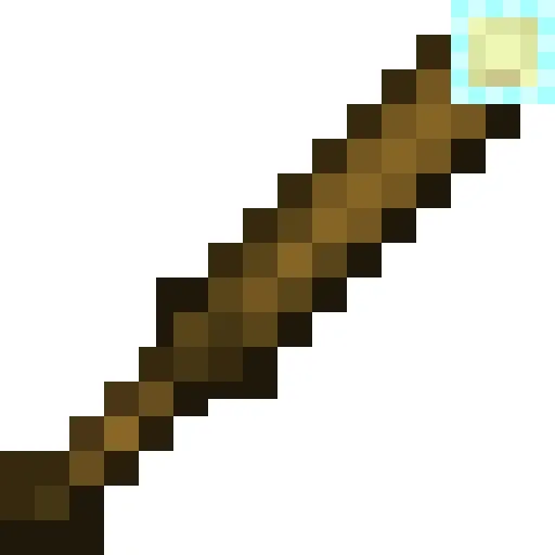 Волшебный посох с желтым камнем