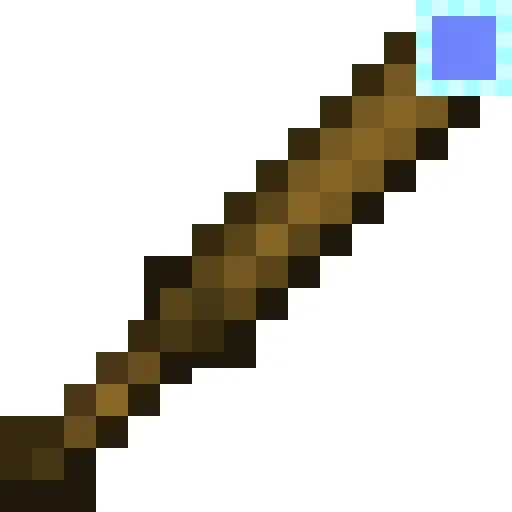 Волшебный посох с синим камнем