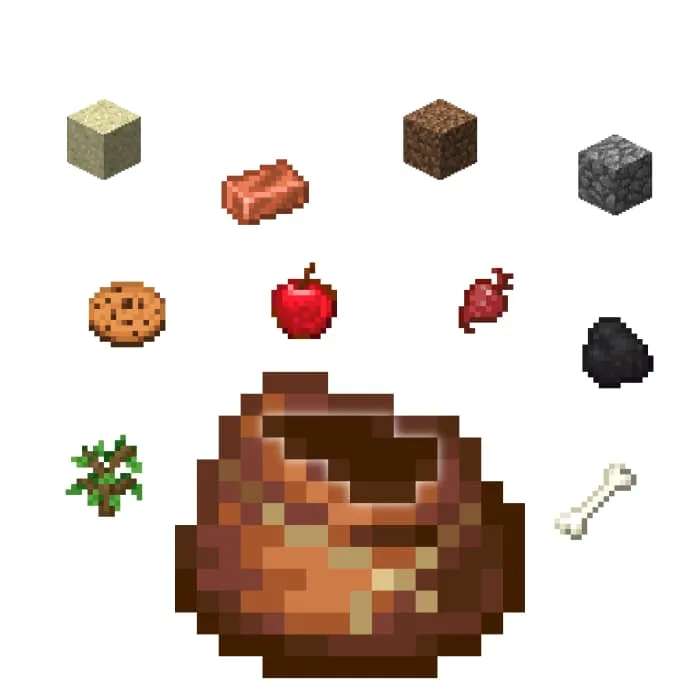 Примеры предметов в обычной сумке