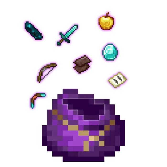 Примеры предметов в эпической сумке