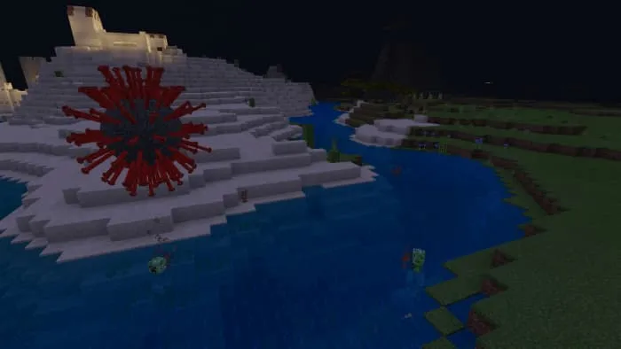 Заражение враждебных мобов ночью