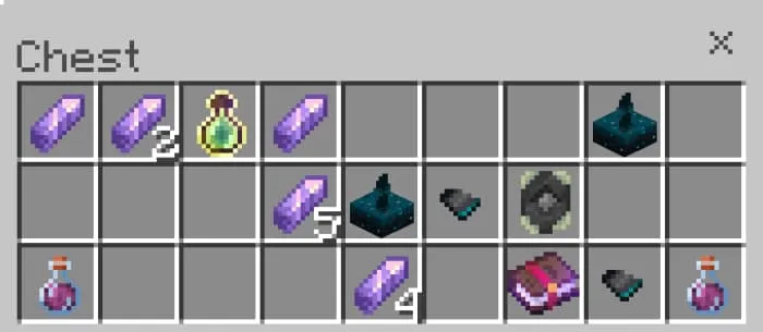 Содержимое сундука в данже