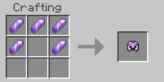Крафт шлема из аметиста