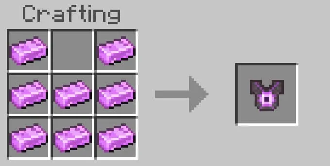 Крафт нагрудника эндера