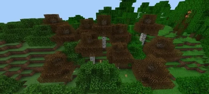 Оранжевые березы