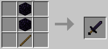 Крафт обсидиановых инструментов