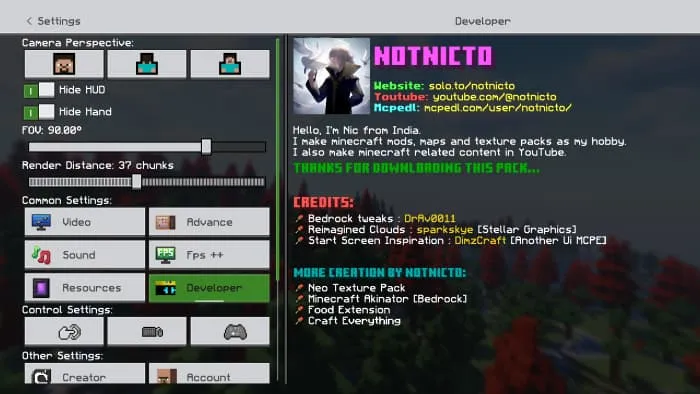 Новый красочный дизайн экрана настроек