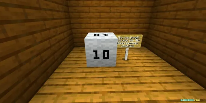 Анимация разрушения блока