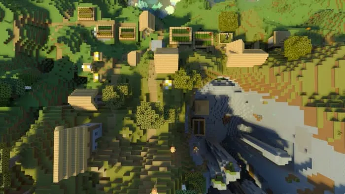 Новый вид деревни сверху