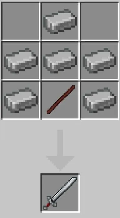 Крафт меча из тяжелой стали