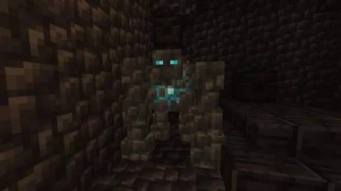 Моб: Глубинный сланцевый голем