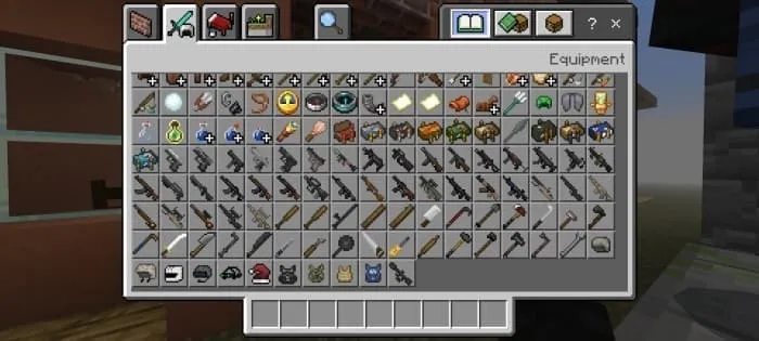 Все виды оружий