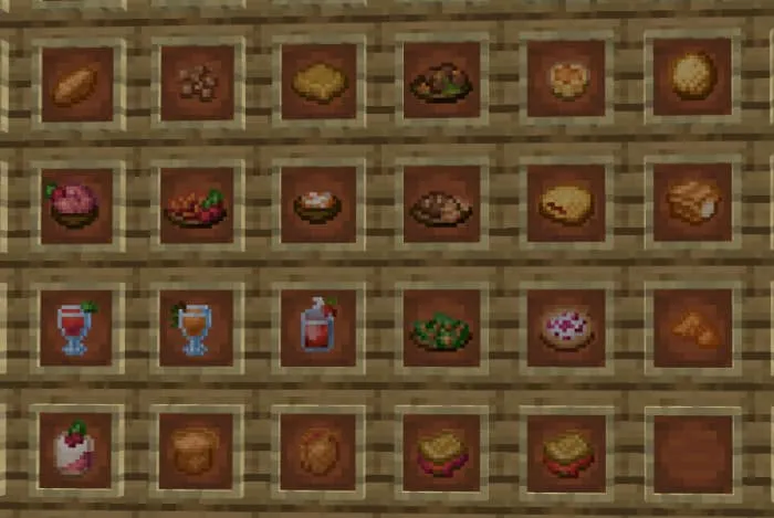 Еда и напитки в рамках