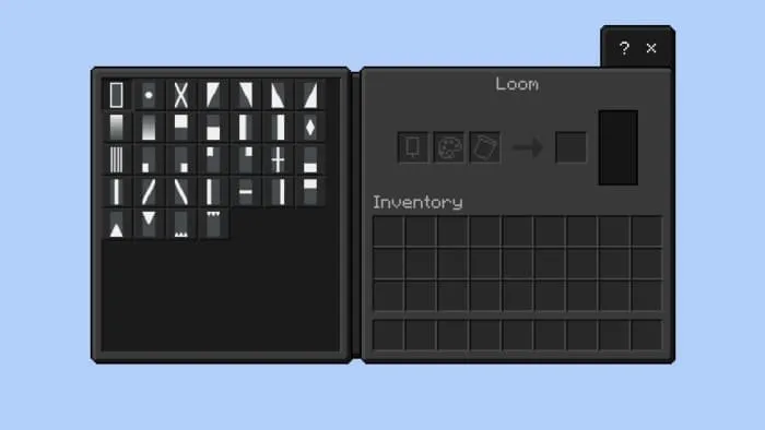 Темный интерфейс у ткацкого станка