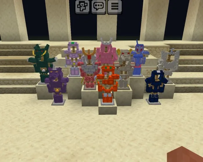 Доспехи бронзовых святых-покровителей и защитников афины