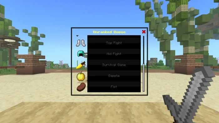 Выбор режима для сражения