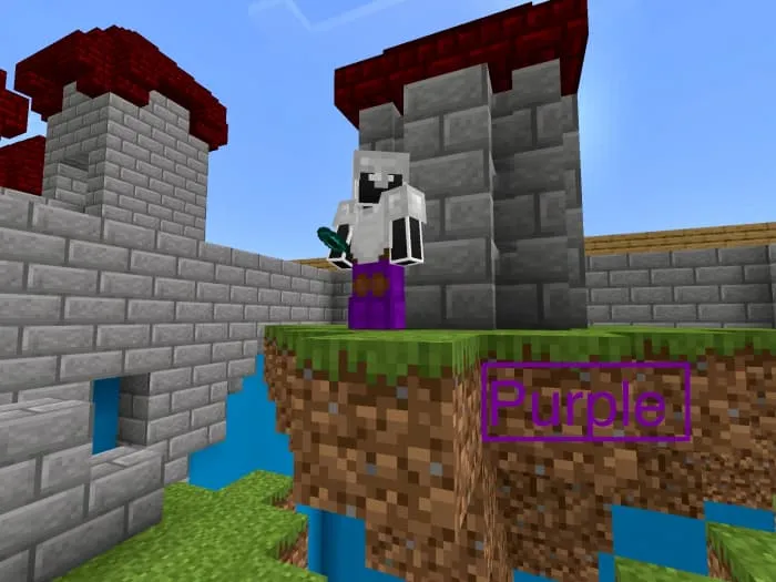 Фиолетовый персонаж