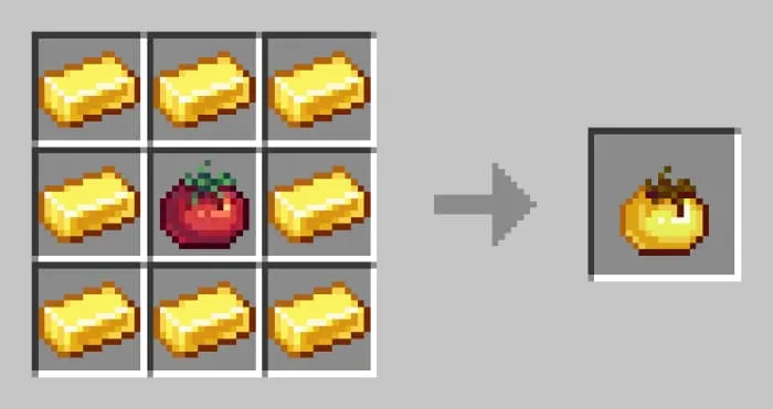 Крафт золотого помидора