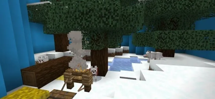 Уровень заснеженной тайги