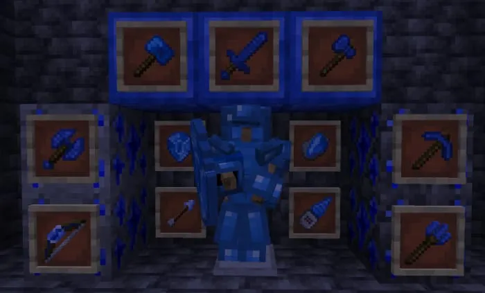 Сапфировые инструменты и доспехи