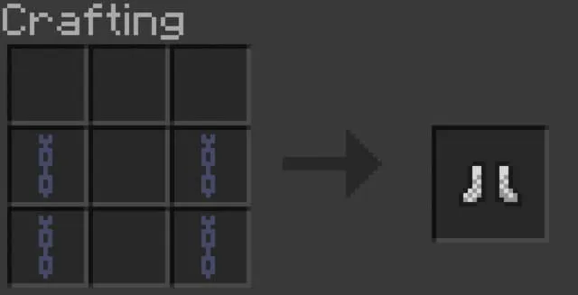 Крафт кольчужных ботинков