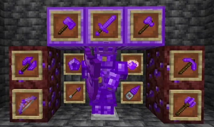 Флуоритовые инструменты и доспехи