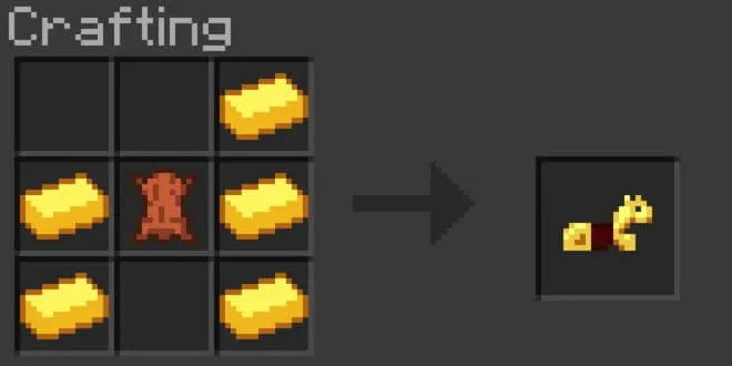 Крафт золотой конской брони
