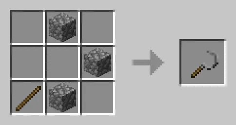 Крафт серпа из булыжника