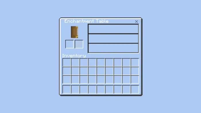 Прозрачный интерфейс у стола зачаровывания