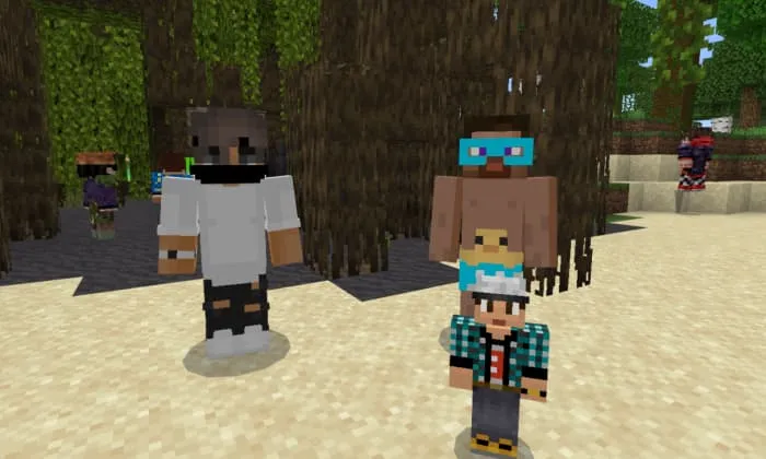 НПС смотрят на игрока