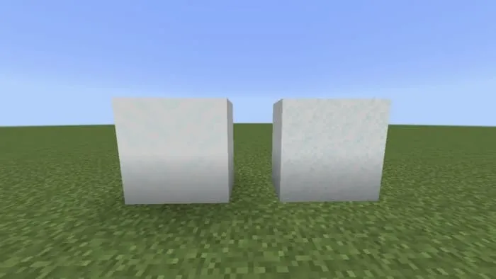 Новый вид снежного блока