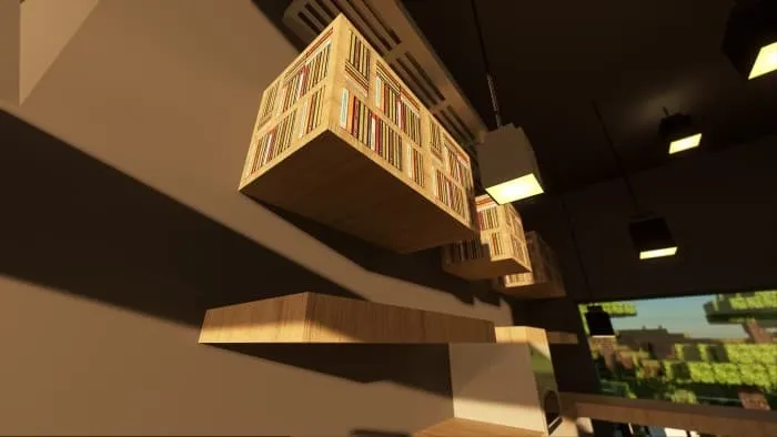 Новый вид книжных полок