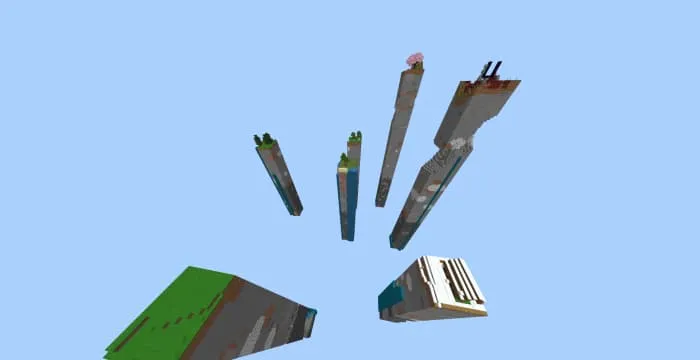 Вид чанков сверху