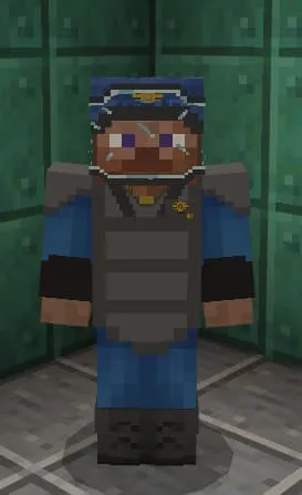 Игрок в броне Vault-Tec