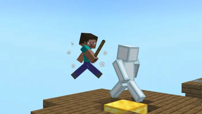 Сражение с ботом на платформе