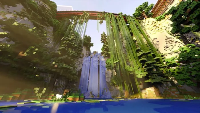 Новый вид водопада