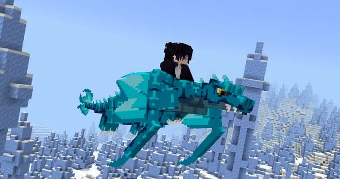 Летающий ледяной дракон