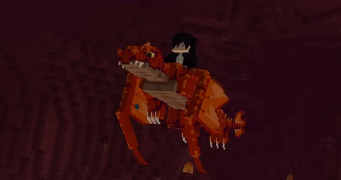 Летающий огненный дракон