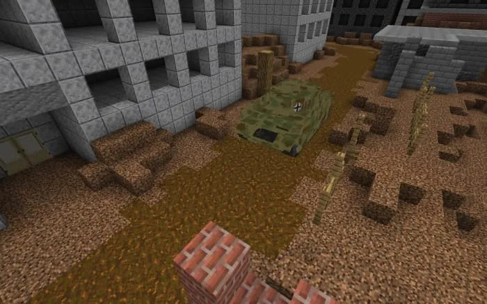 Немецкий танк на дороге