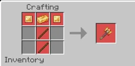 Крафт молота из яркой стали