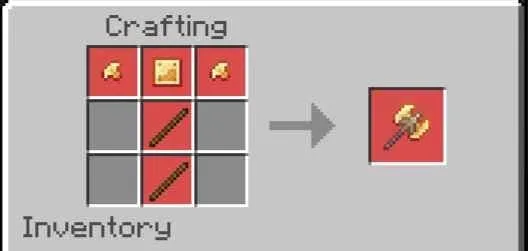 Крафт боевого топора из яркой стали