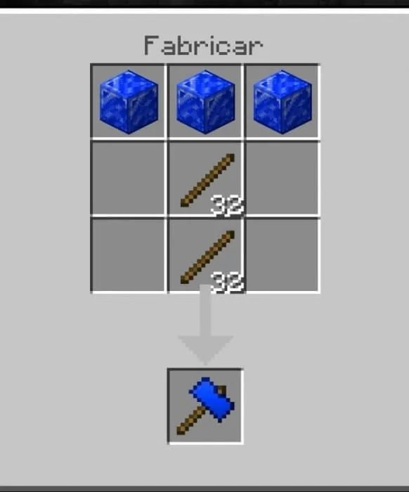 Крафт сапфирового молота