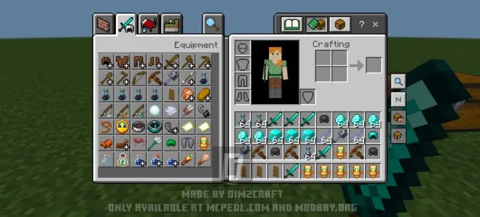 Новые функции с кнопками в инвентаре